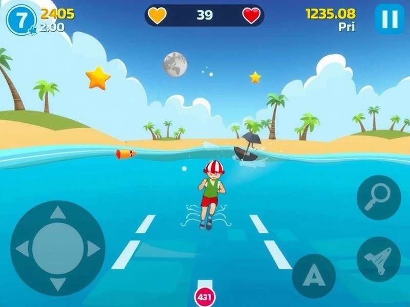 Seaside Sprint Star Gameplay Screenshot